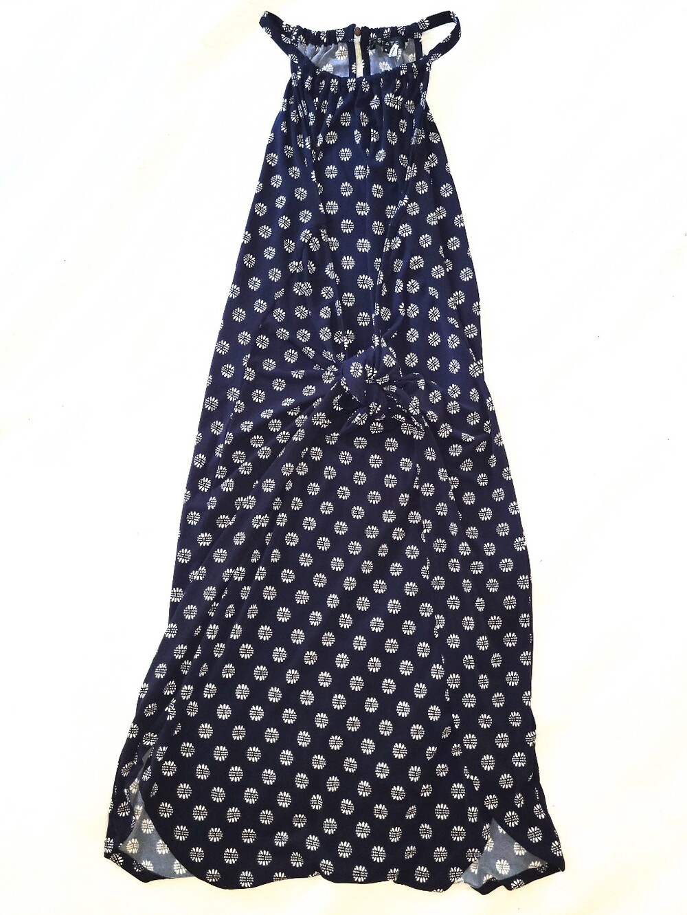 NWOT 1. State Floral Patterned Knotted Tie Waist Wrap Maxi Dress Small